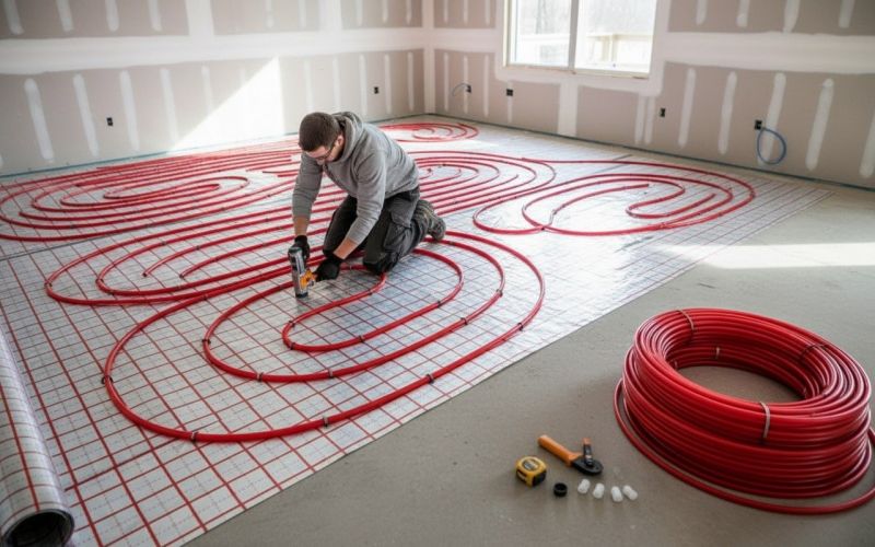 Radiant Floor Heating Installation